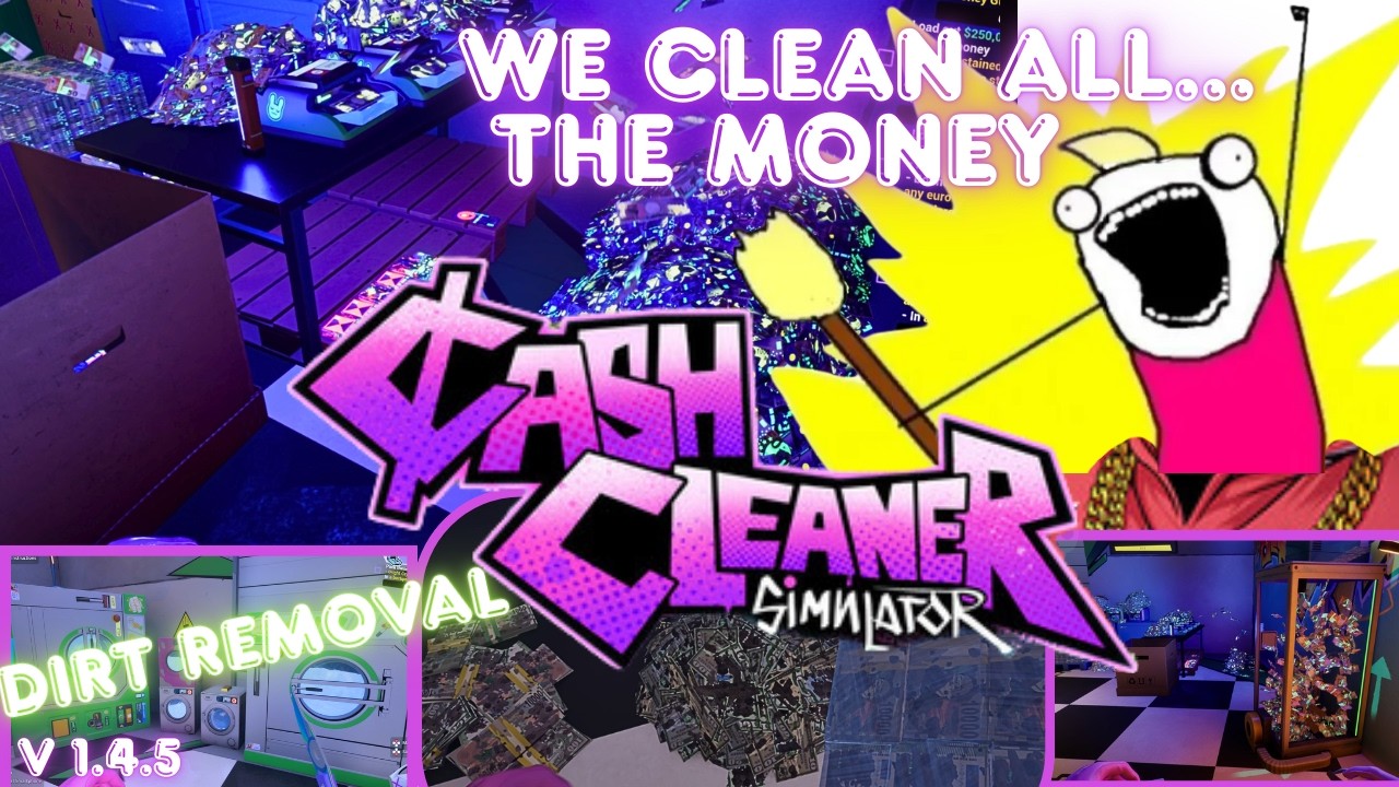 Washing dirty money in plastic pack in Cash Cleaner Simulator PS 5 Pro