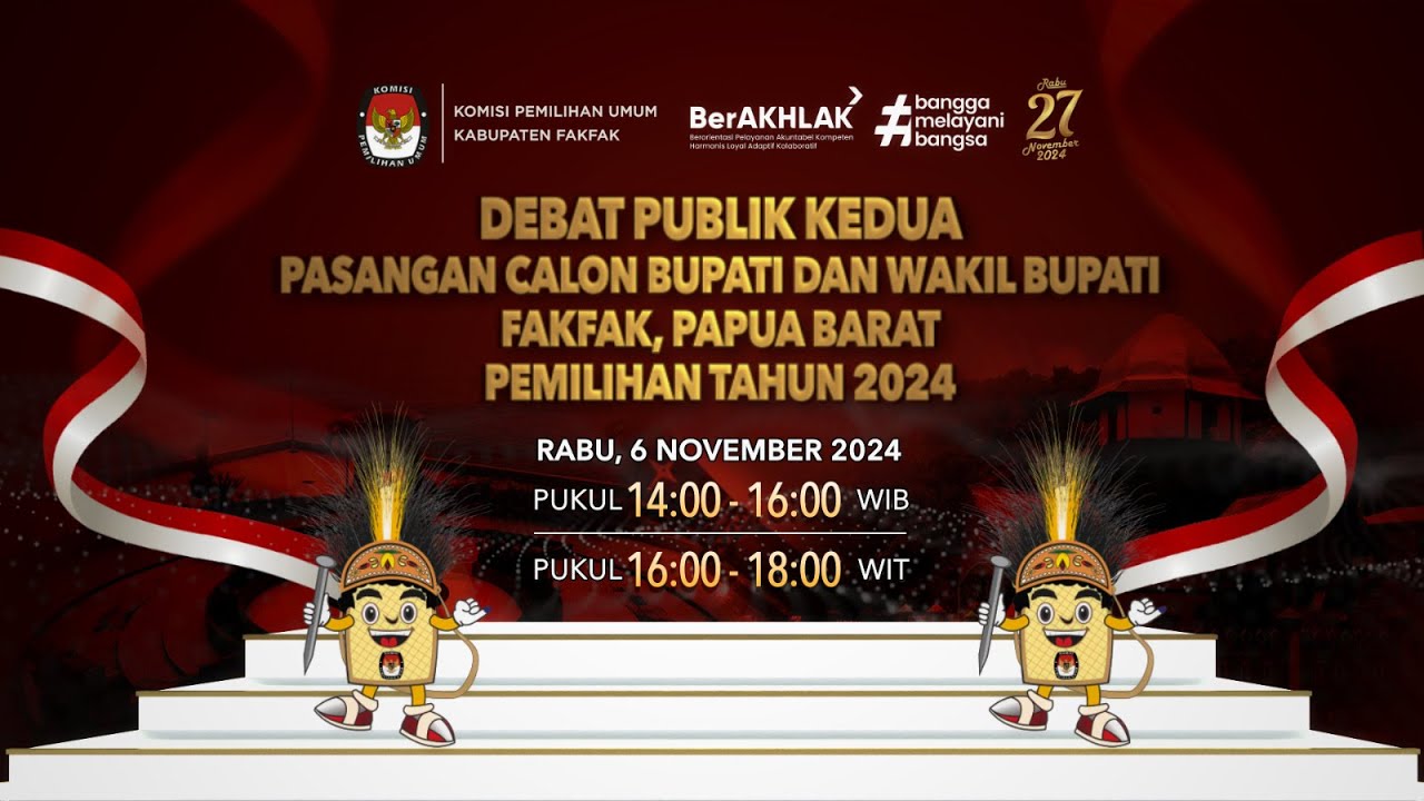 🔴 LIVE - Debat Kedua Pasangan Calon Bupati dan Wakil Bupati Fakfak Pada Pemilihan Tahun 2024