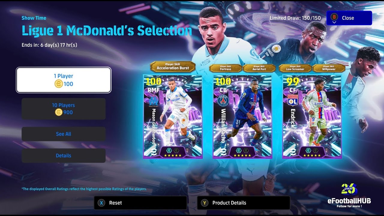 Coins Giveaway + Ligue 1 Pack in eFootball 26 Mobile