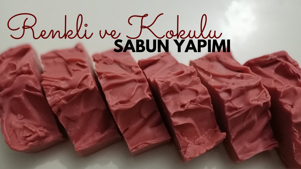 Renkli Sabun Yapımı Soğuk İşlem (Süreç) Cold process colored soap making