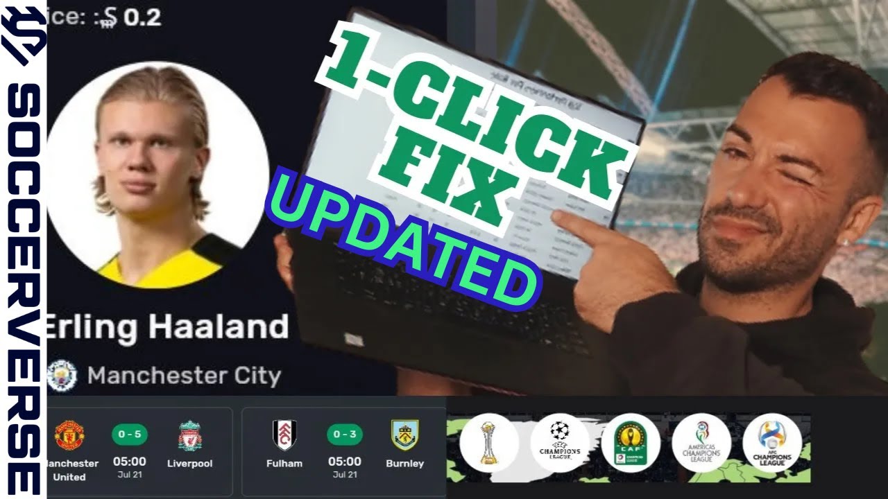 How To Use Real Names, Player Pictures & Team Logos in SOCCERVERSE with 1 click (updated 2025)