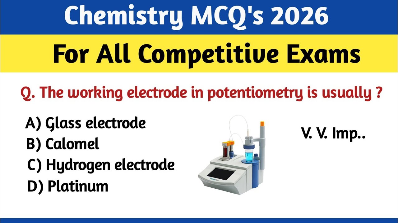 chemistry mcq 2026 | chemistry mcq | chemistry mcqs for competitive exam