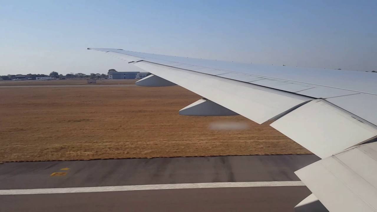 Lusaka Airport to Harare Airport with Emirates Airline Boeing 777