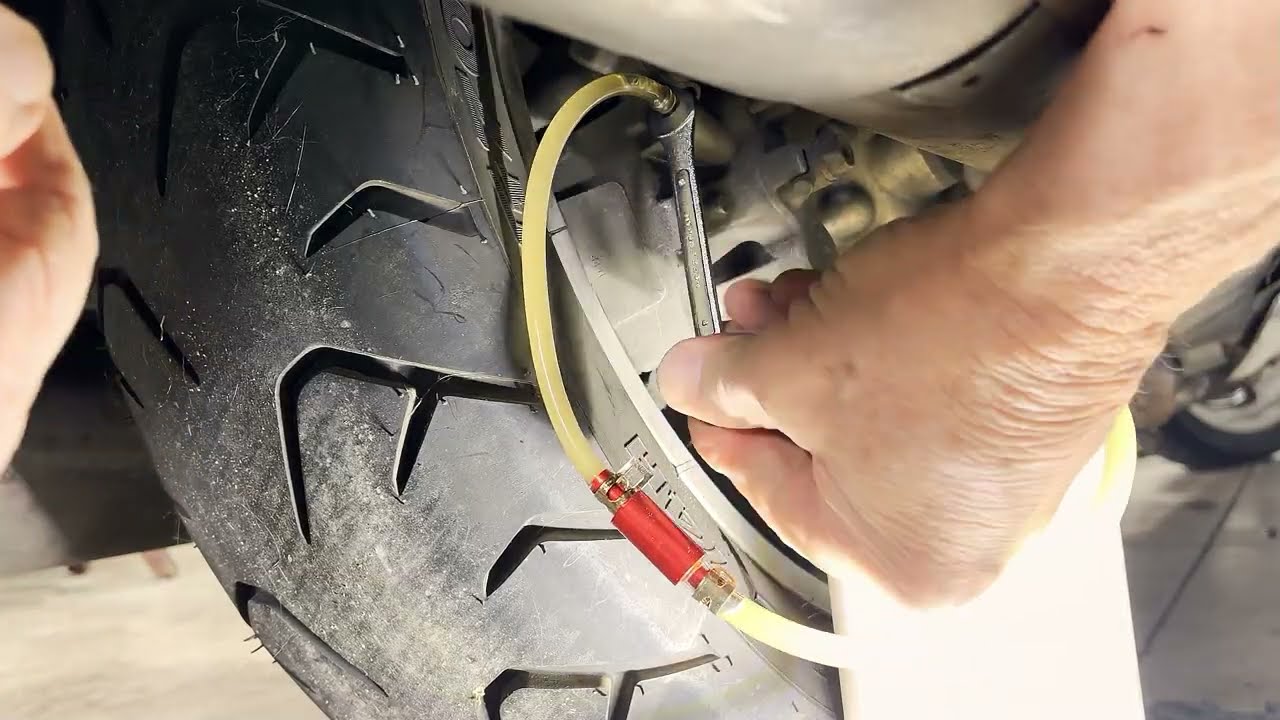 Amazing tool to do this by yourself. These 3 bleeders must be BLED IN ORDER on 1800 Honda Goldwing's