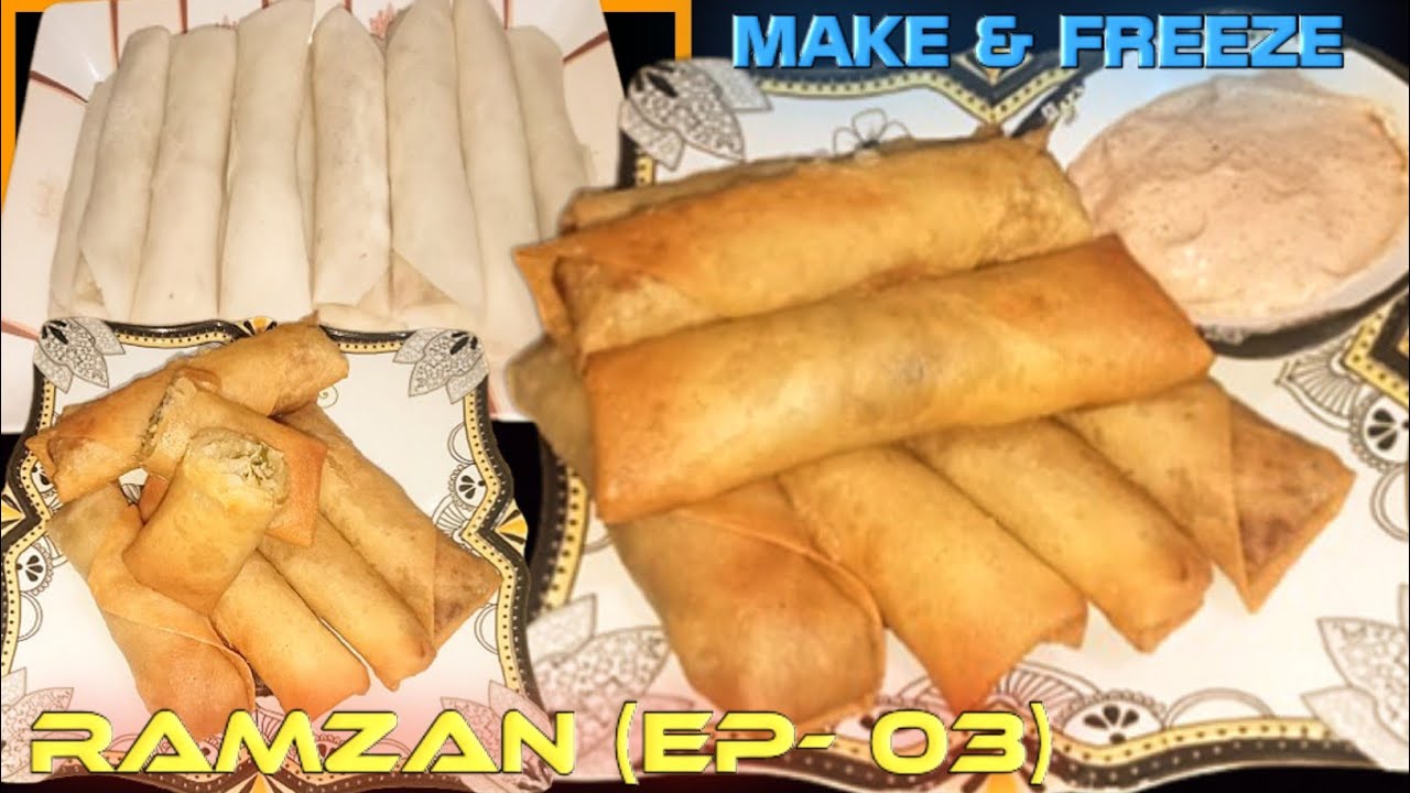 Ramzan special Ep#3 || Chicken Spring Rolls Recipe|| Make & Freeze || Iftar Special 2026