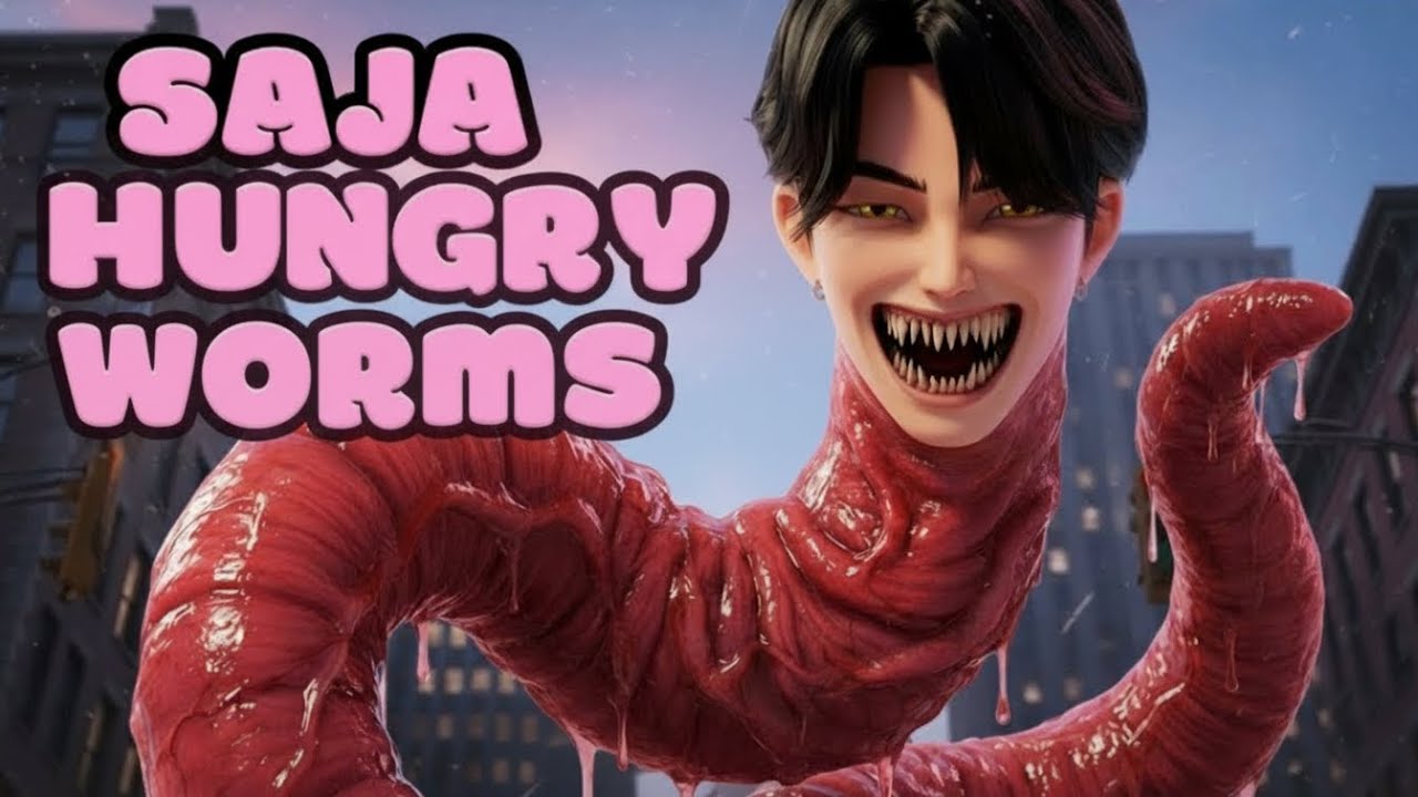 SAJA BOYS BECOME HUNGRY WORMS 🪱🔥 | K-Pop Demon Hunters Lyrics Video