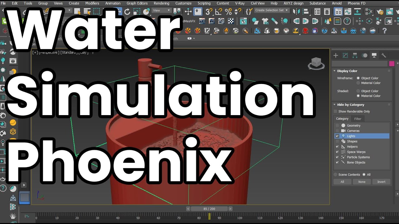 Tap Water Simulation in Chaos Phoenix & 3dsmax I Chaos Phoenix for beginners