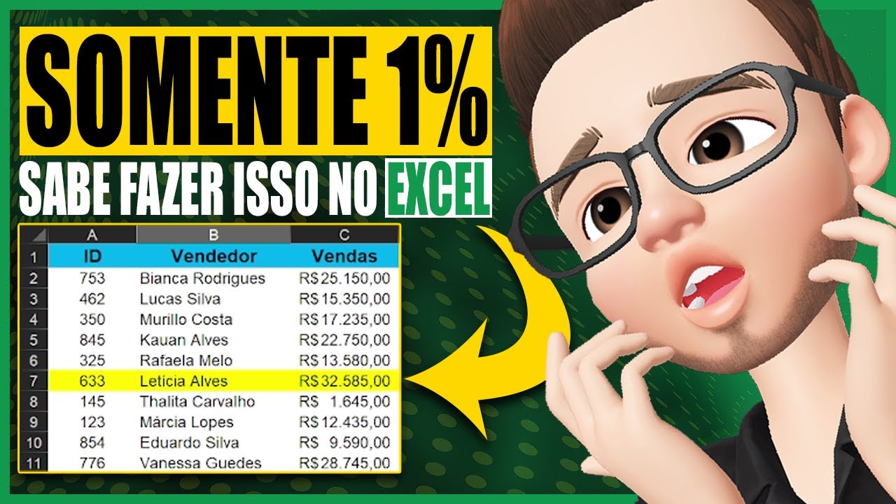COMO DESTACAR A LINHA DO MAIOR VALOR NO EXCEL