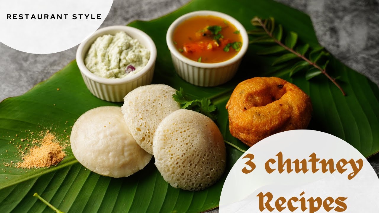 3 Quick & Easy South Indian Chutneys | Coconut, Nellore Ghee Kara, Onion Chutney for Idly & Dosa