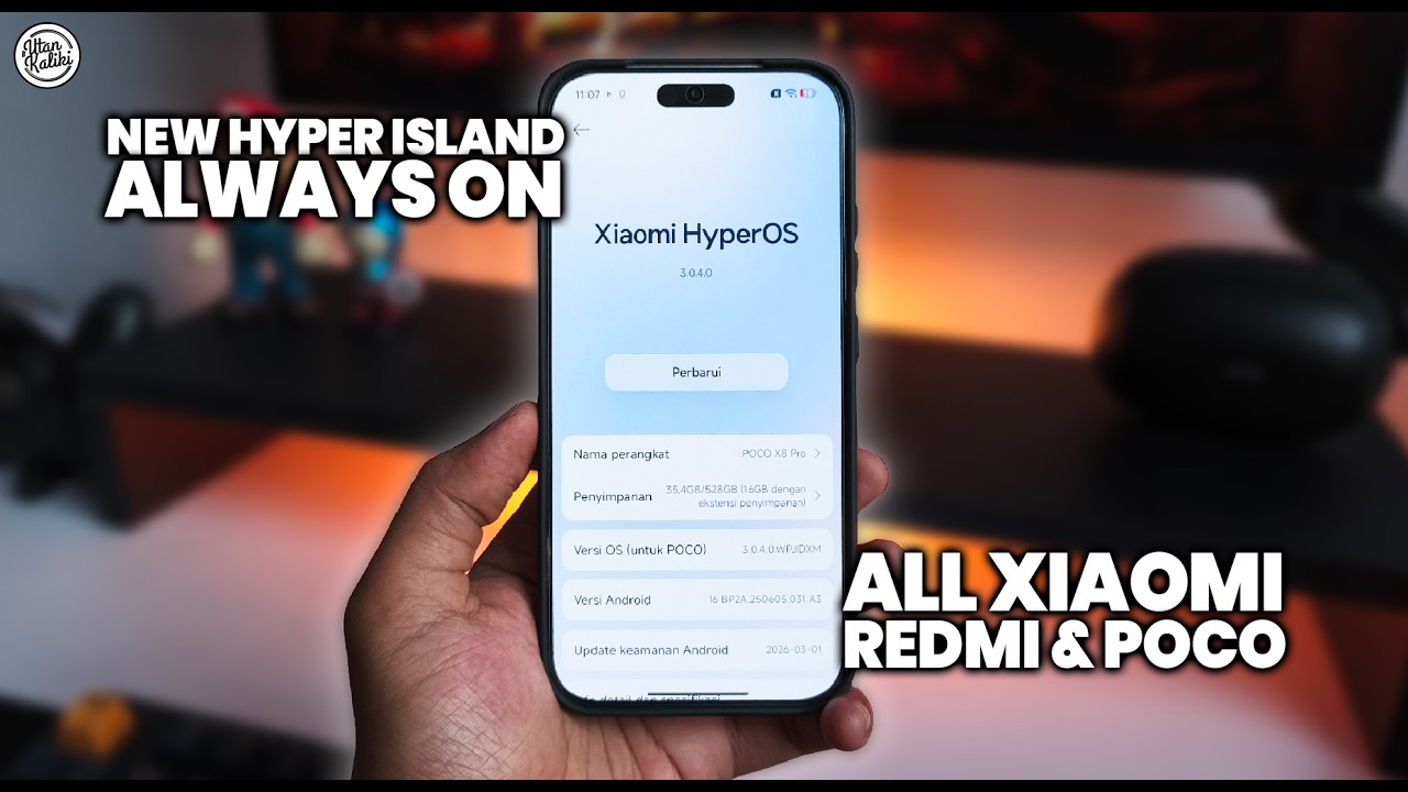 TERBARU! Hyper Island Always On Untuk Semua HP Xiaomi, REDMI & POCO - SUPPORT NOTIF APLIKASI!