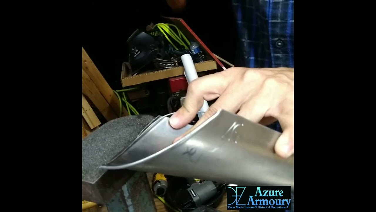 Rolling the edge and adding some roping