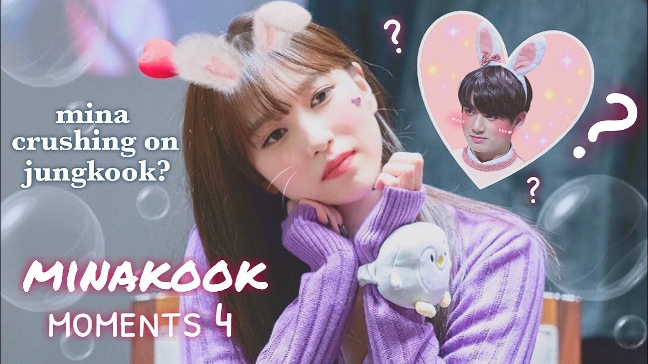 BTS Jungkook ♡ TWICE Mina Moments 4 | 정국 x 미나