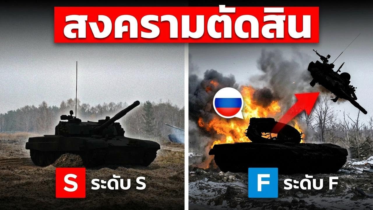 สงครามยูเครนเผยแล้ว! รถถังอันดับ 1 ตัวจริง