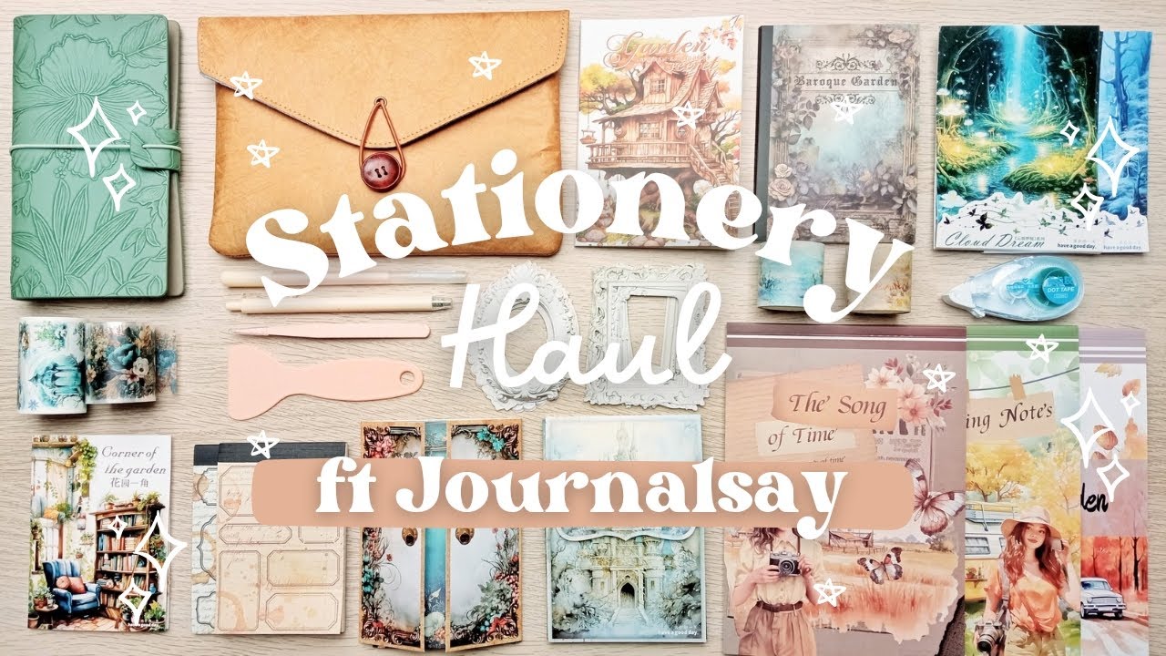 📔🖊️ JournalSay Stationery Haul | Notebook, Stickers, Washi Tapes, Ephemera