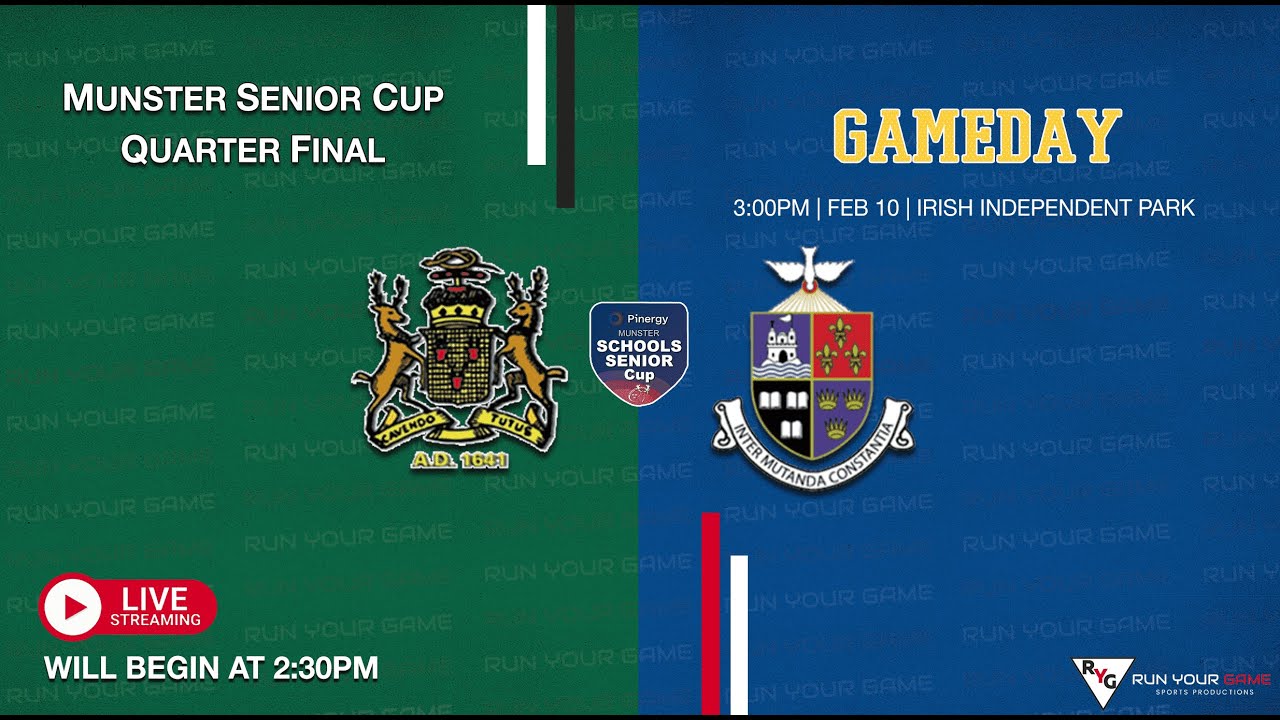 Munster Senior Cup - Bandon Grammar v Rockwell College  (Quarter Final)