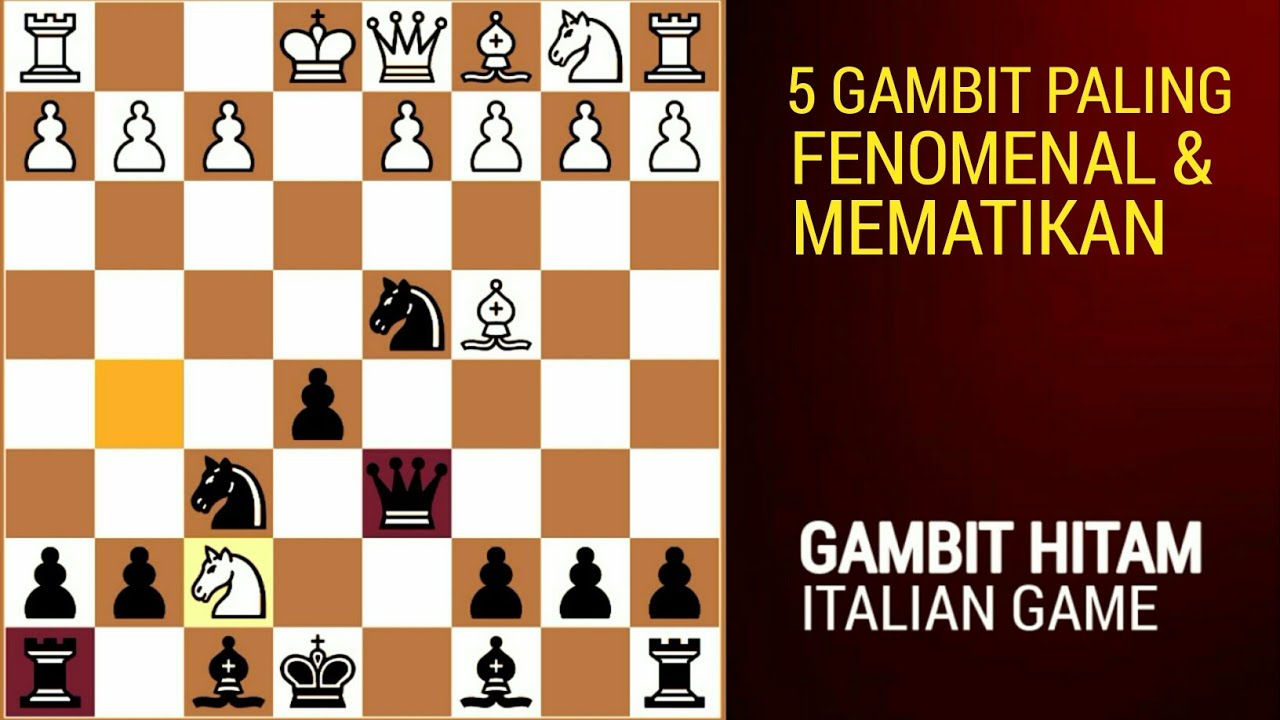 5 PEMBUKAAN GAMBIT HITAM ITALIA MEMATIKAN