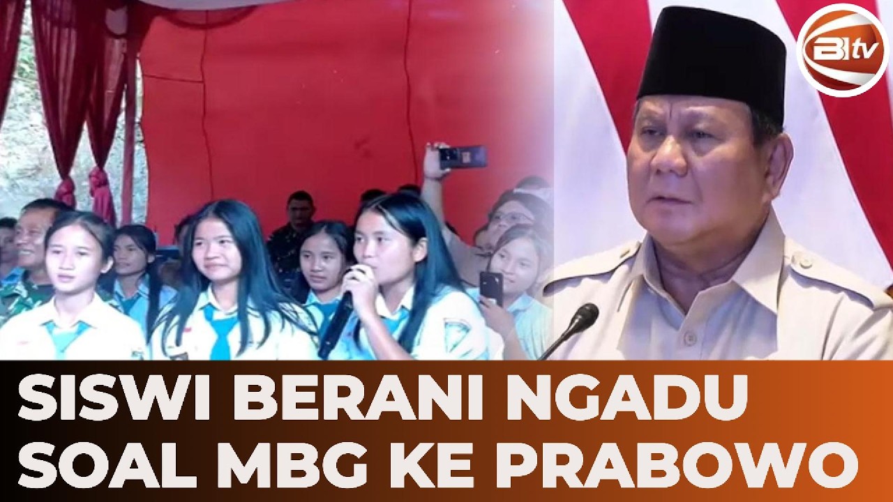 Momen Siswi Sampaikan Keluhan ke Presiden Prabowo Soal Program MBG