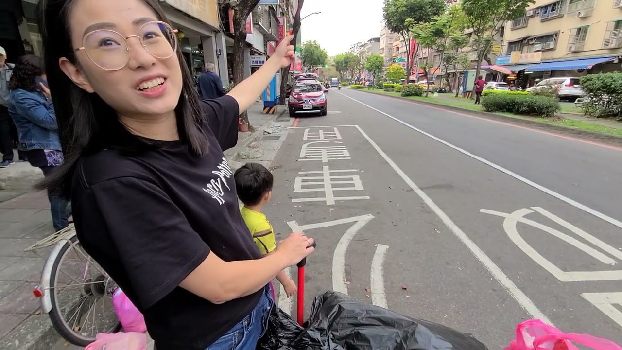 Cody第一次追垃圾車，新北市三重區垃圾車 KEG-2063