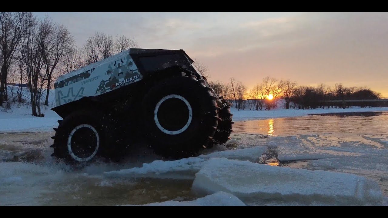 SHERP ATVs - Snowmobile Recovery- WATER,ICE,SNOW - 1st Annual Flater's Sherp Festival Part 2