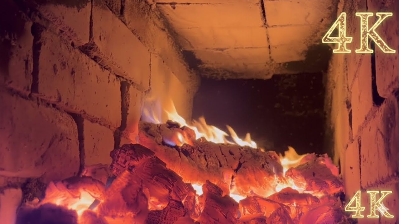 Inside the Fireplace – Cozy Crackling Fire in 4K