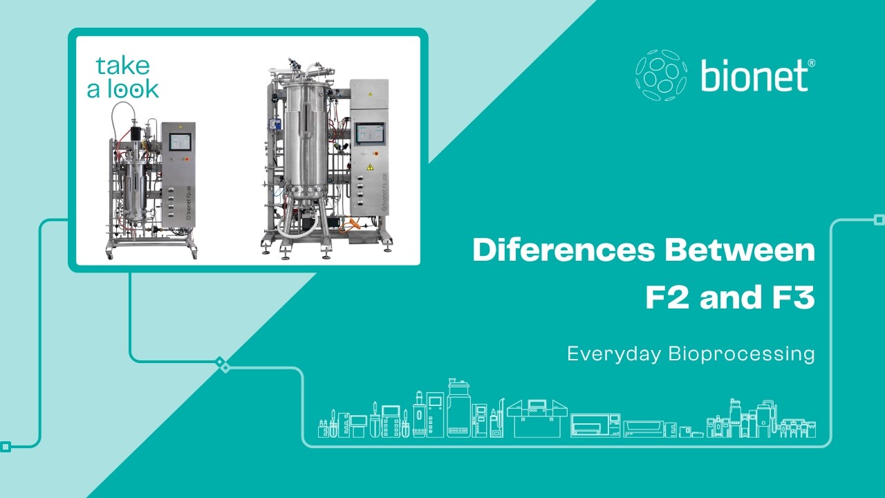 Take a Look by Bionet 🔬 Differences between two of our bioreactors: the F2 and the F3.