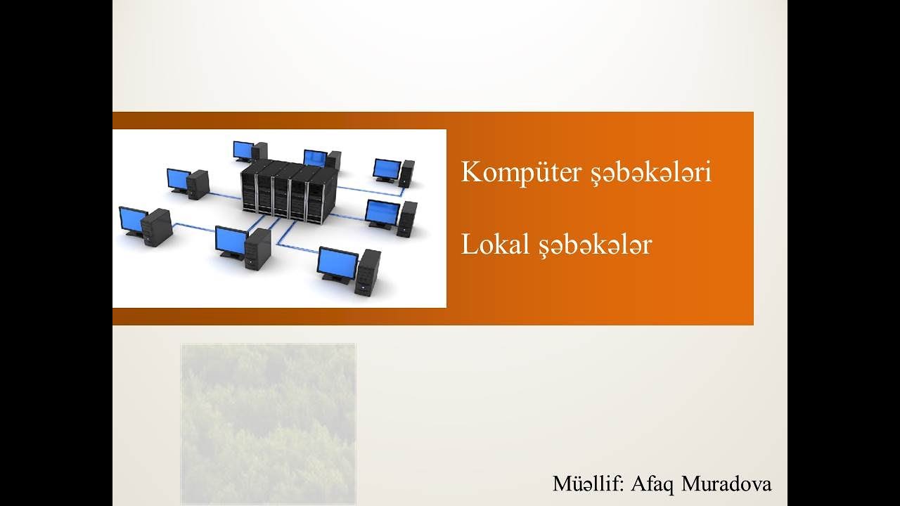 Dərs 38. Kompüter şəbəkələri. Lokal şəbəkələr və onların topologiyaları