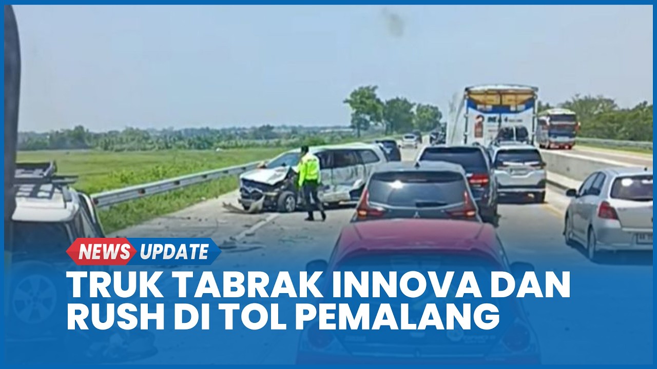 Kecelakaan Truk Tabrak Innova dan Rush Pemudik di Tol Pemalang