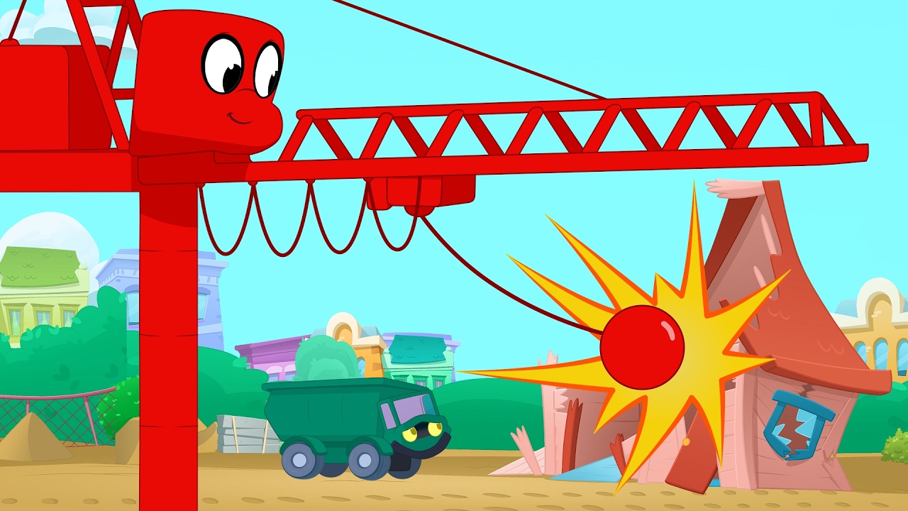 Wrecking ball Morphle! My Magic Pet Morphle Construction video for kids