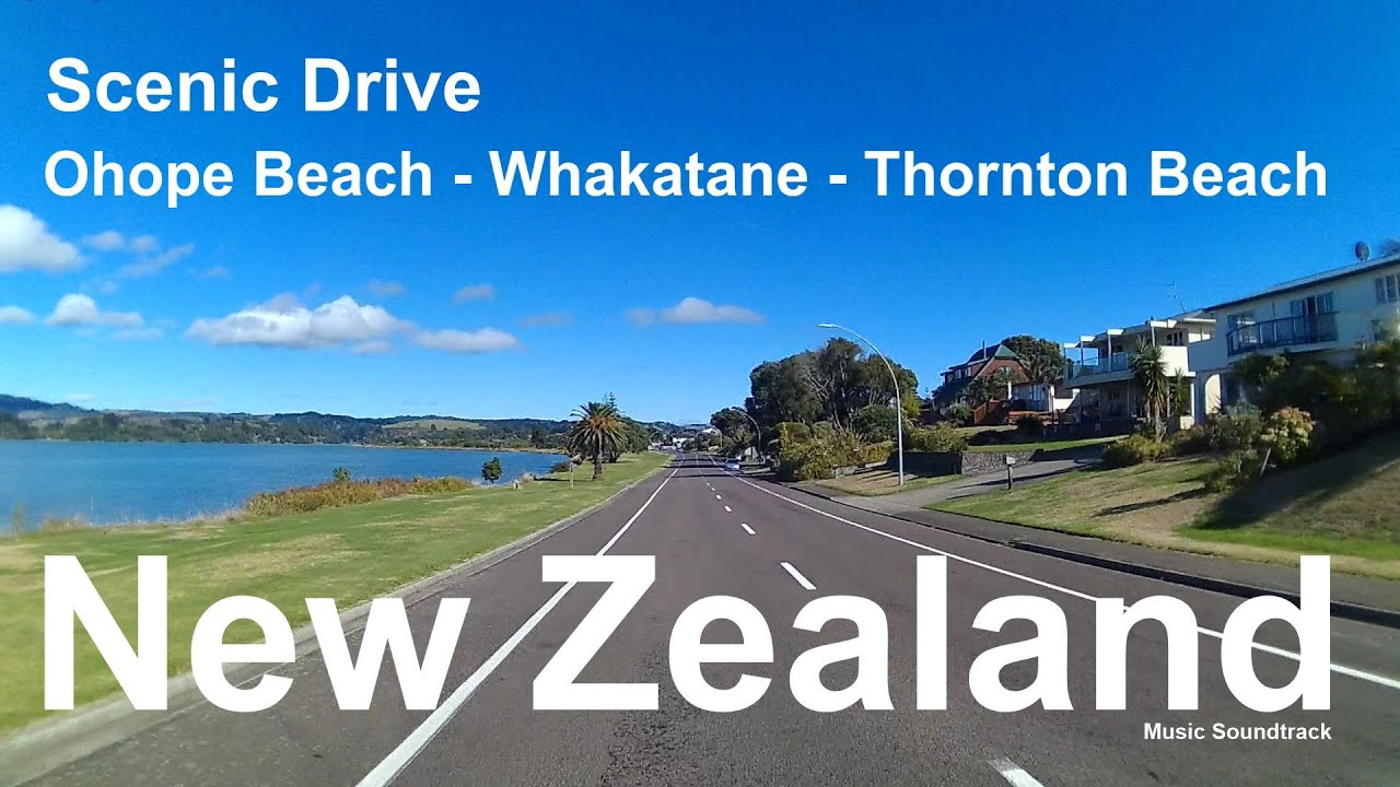 Scenic Drive.Ohope Beach-Whakatane-Thornton Beach,along the Pacific Coast Highway,North Island,NZ