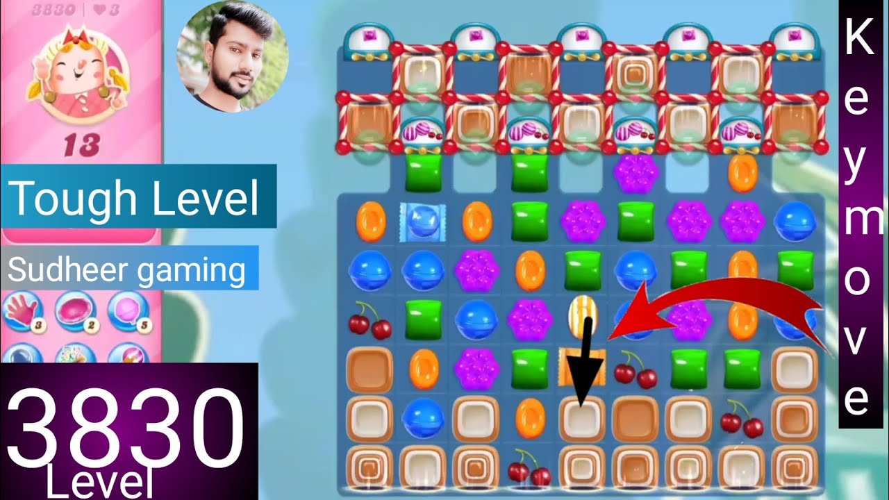 Candy crush saga level 3830 । No boosters । Tough level । Candy crush 3830 help । Sudheer CC Gaming