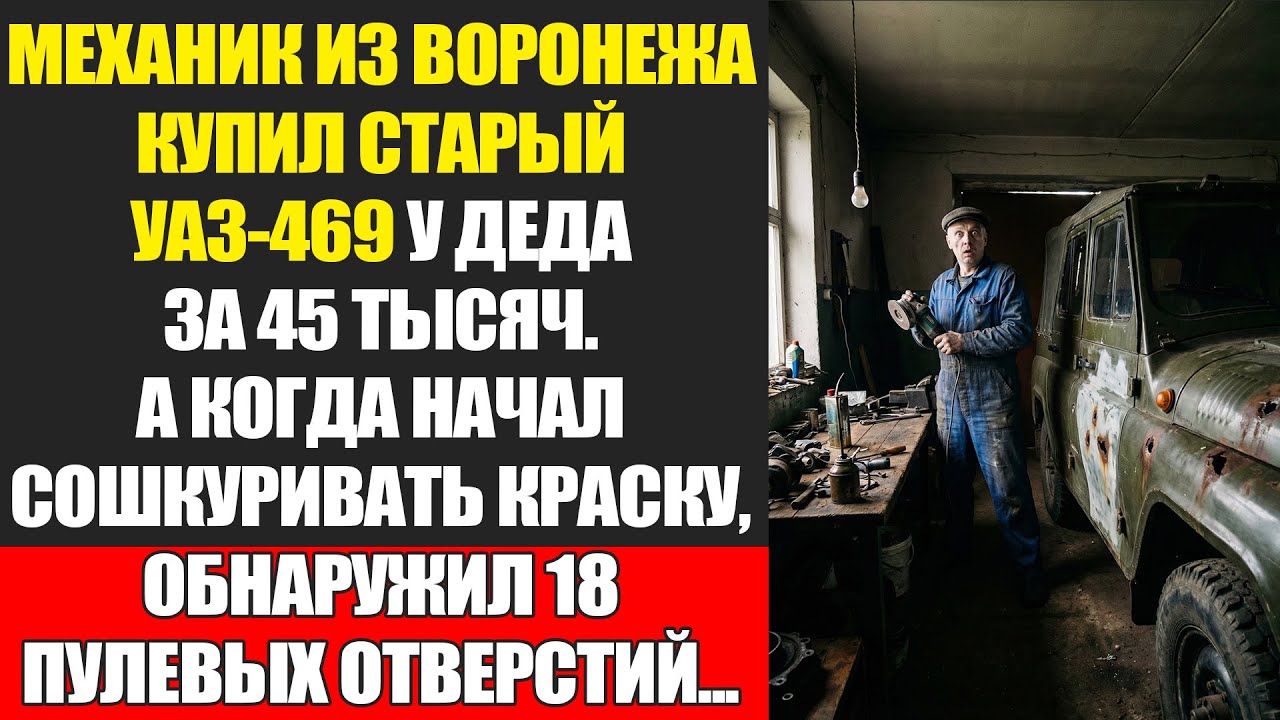 Механик купил УАЗ-469 за 45 тысяч у деда, а когда снял краску — обомлел...