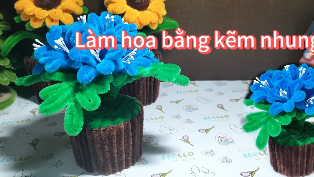 Cách làm hoa bằng kẽm nhung/ How to make flowers with velvet zinc #diy