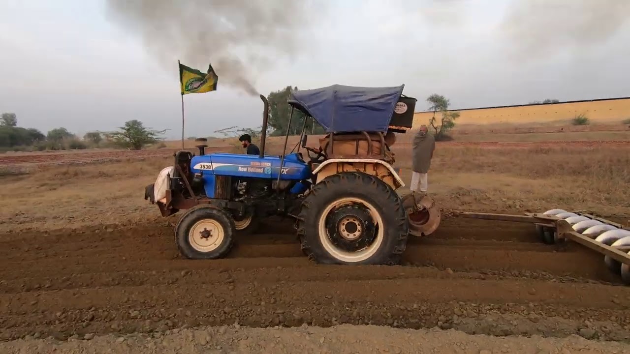 बुढापे में में भी ट्रैक्टर ने ताकत बहुत लगाई New Holland 3630 tractor in mandothi by Ballu Pardhan