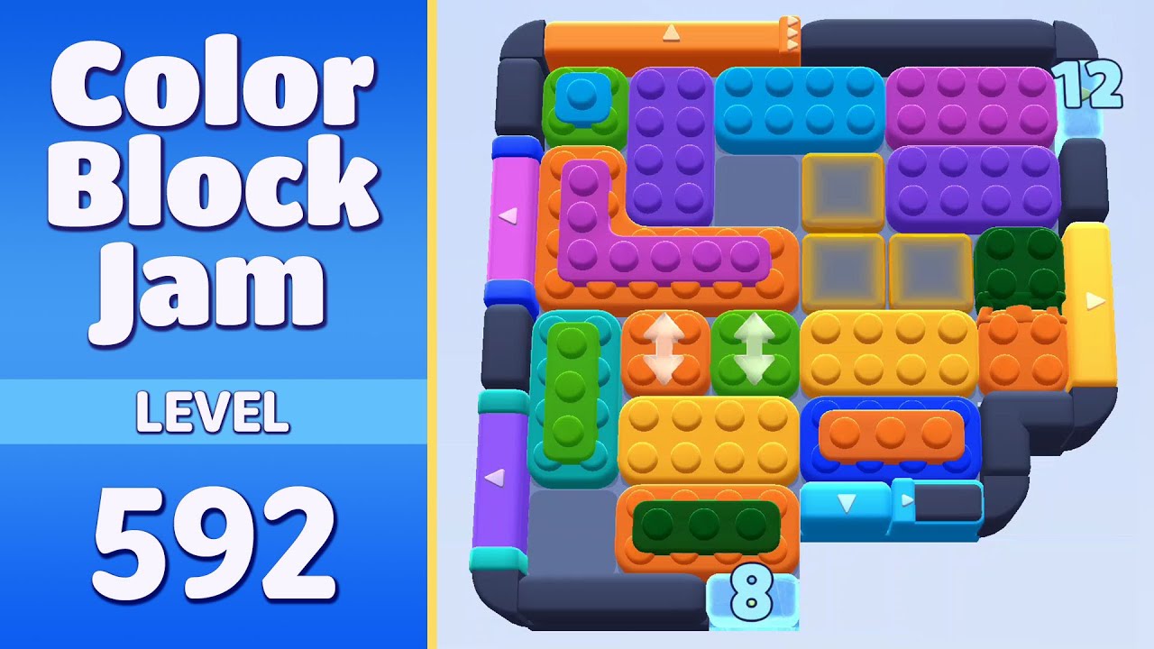 Color Block Jam Level 592 | Every Puzzle Solved! 🎯