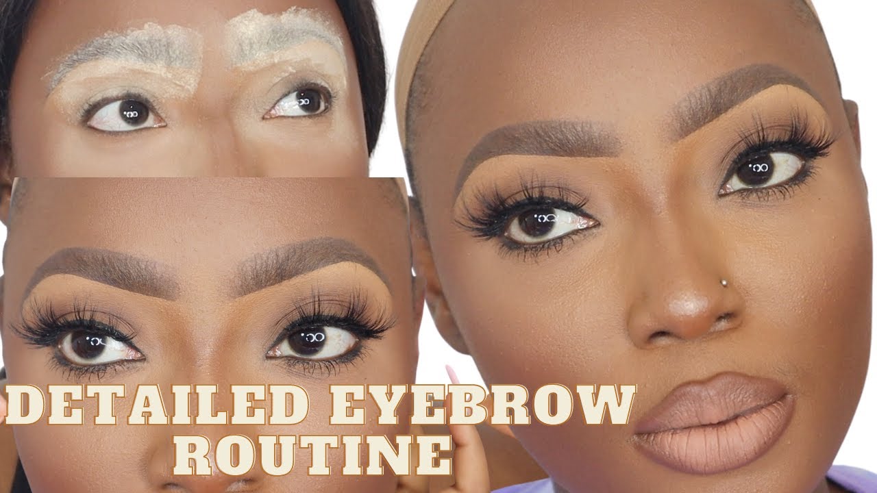 DETAILED EYEBROW TUTORIAL FOR OILY SKIN | HOW TO ACHIEVE SOFT LOOKING BROWS | BEAUTYBYBEMI