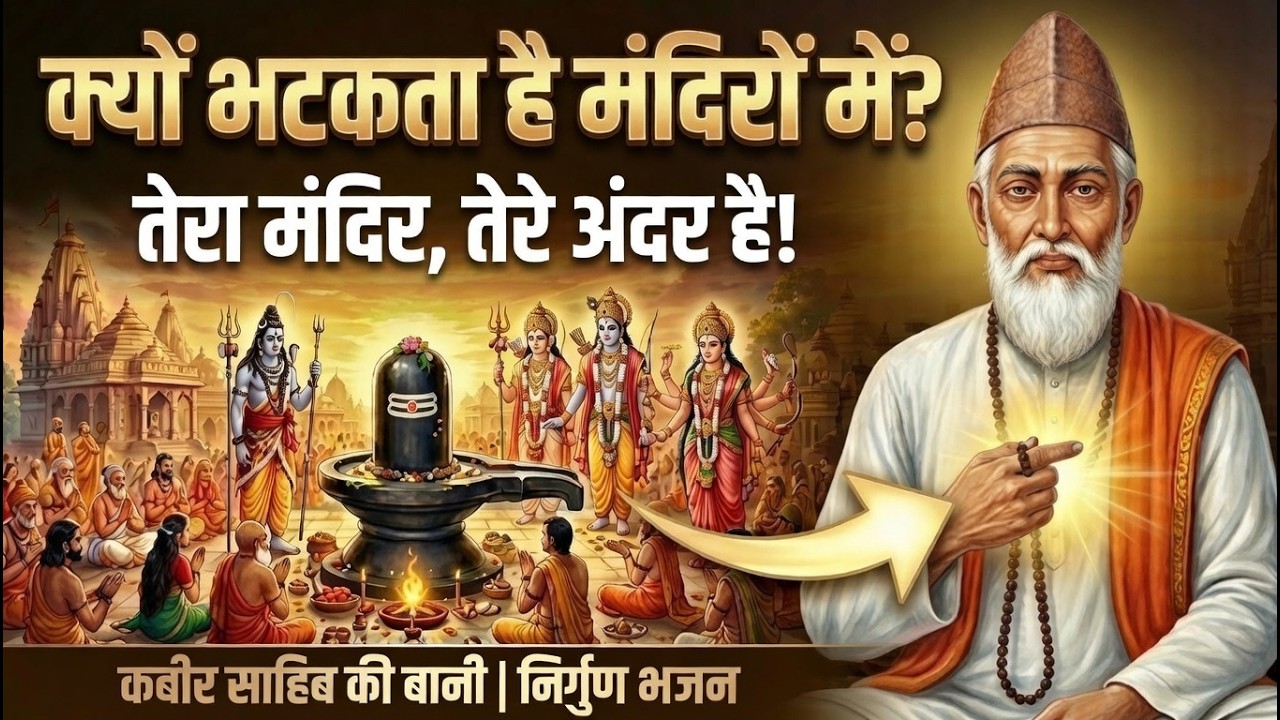 क्यों भटकता है मंदिरों में? | तेरा मंदिर तेरे अंदर | कबीर साहब का सच्चा भजन | Nirgun Bhajan