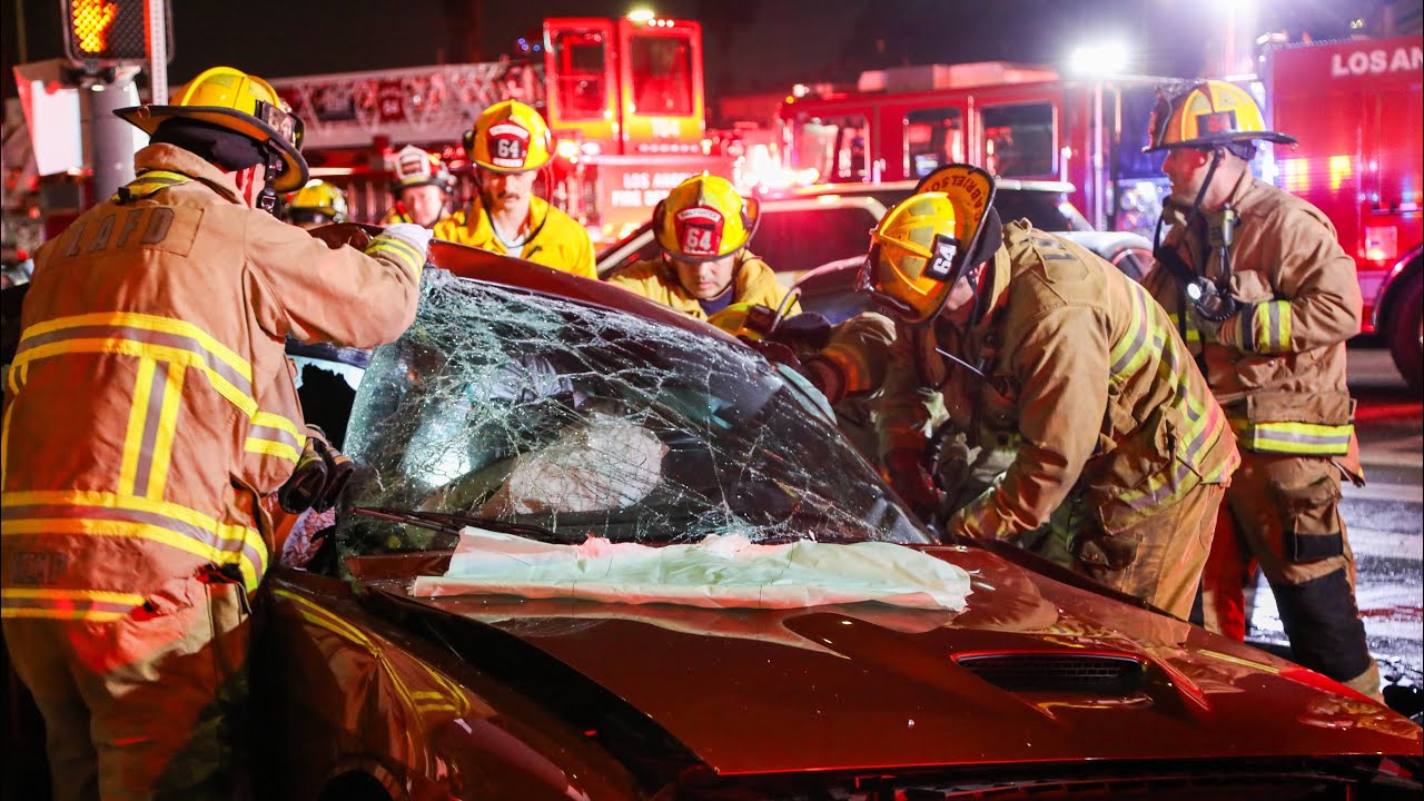 Drag Race Turns Into Physical Rescue: LAFD Station 64