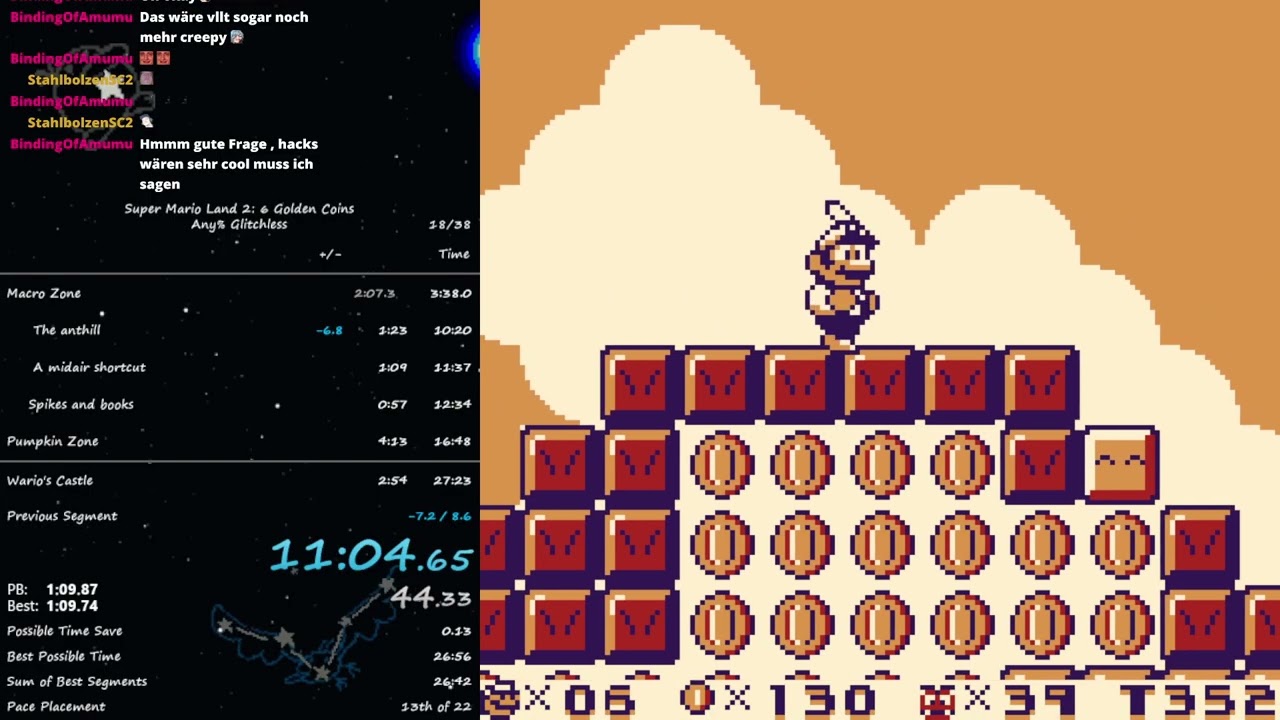 Super Mario Land 2: 6 Golden Coins - Any% Glitchless - in 27:17