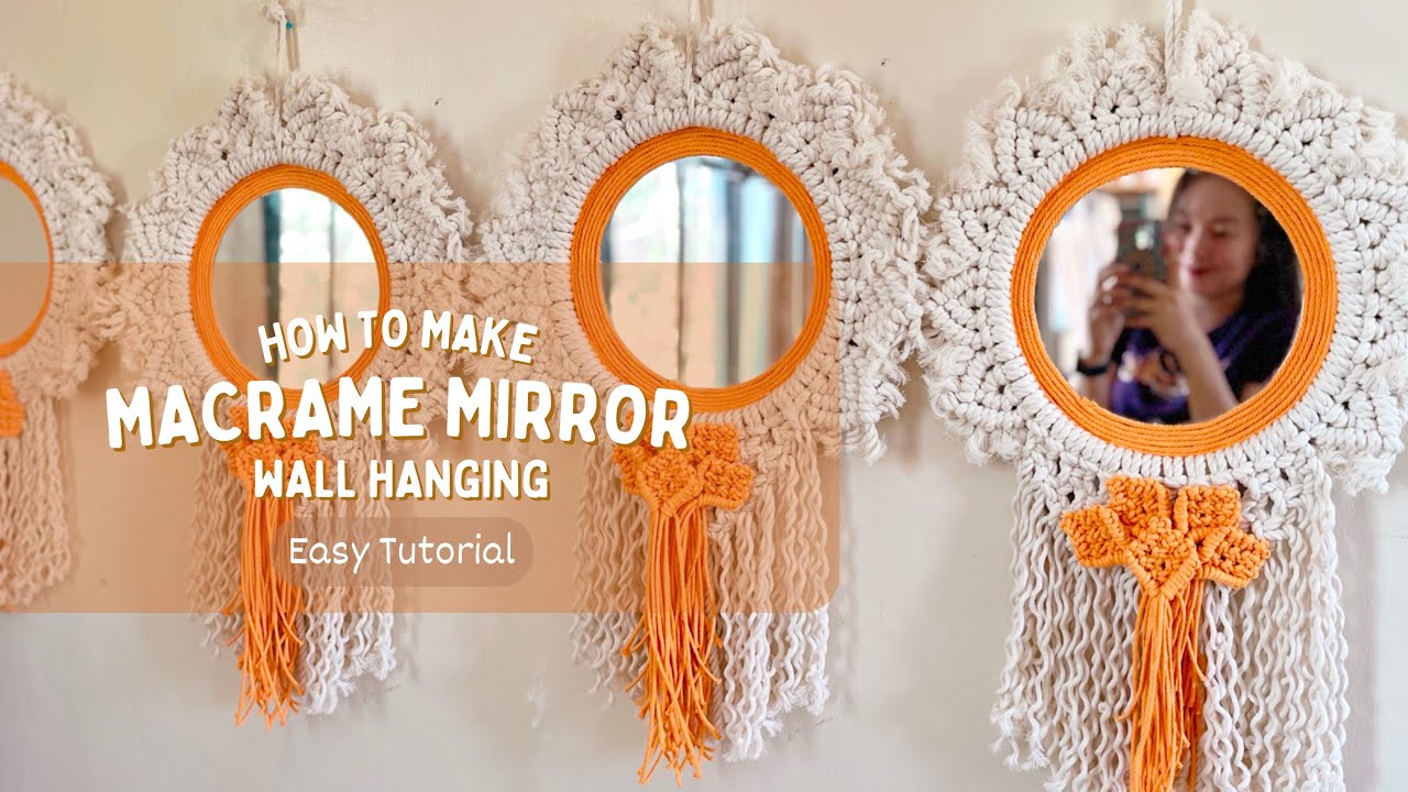 DIY Macrame Mirror Wall Hanging Tutorial | Macrame Mandala