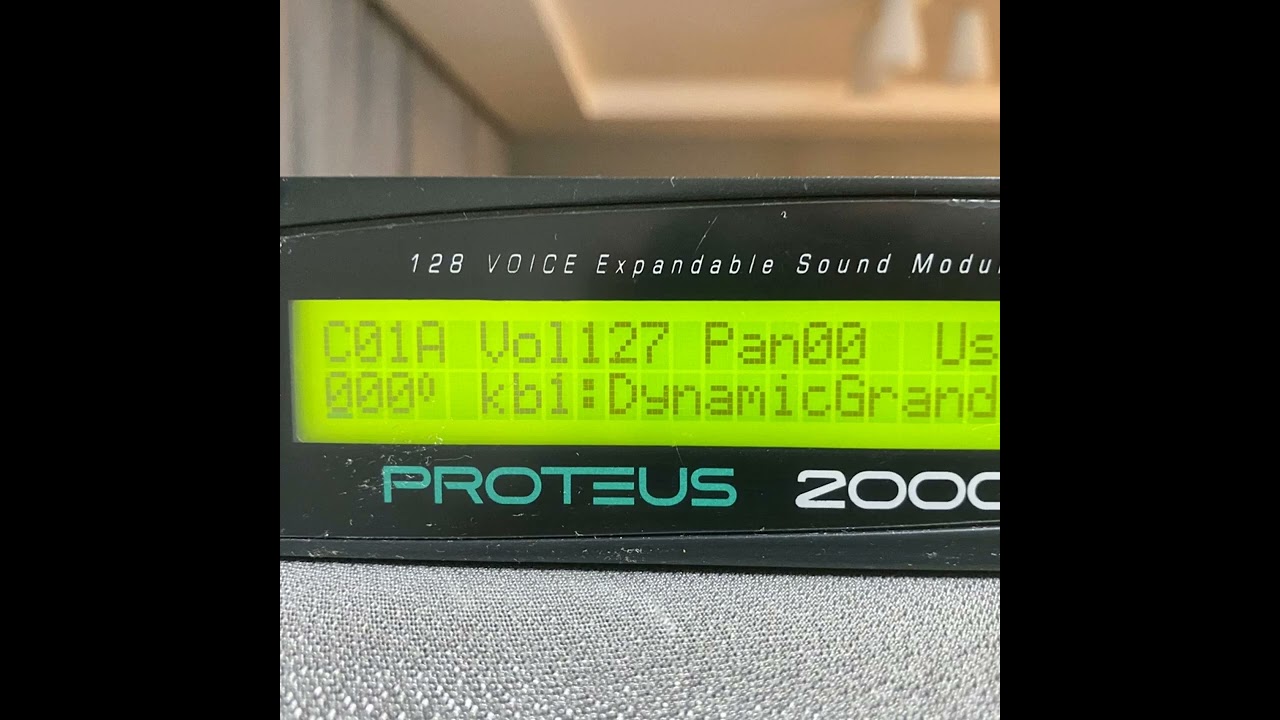 [221119]E-mu Proteus 2000 Audition Riff play on other synth