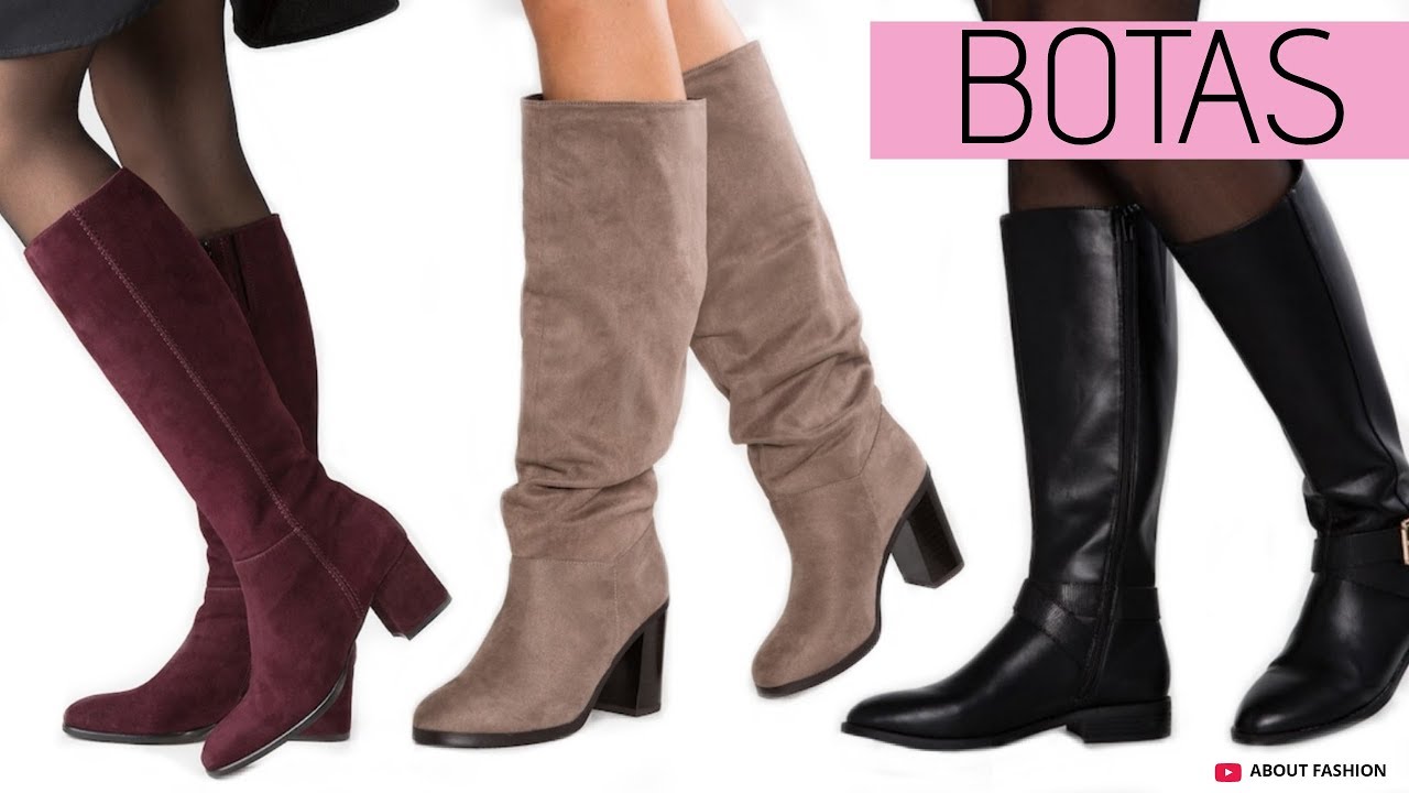 MODA en BOTAS | Tendencias Zapatos Otoño Invierno 2020 2021 de caña alta y baja, con tacón o planos