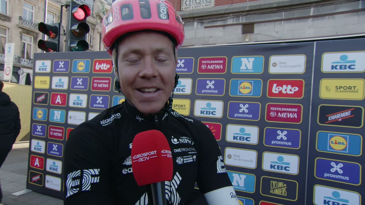 Michael Valgren - Interview at the start - Ronde van Vlaanderen - Tour des Flandres 2022