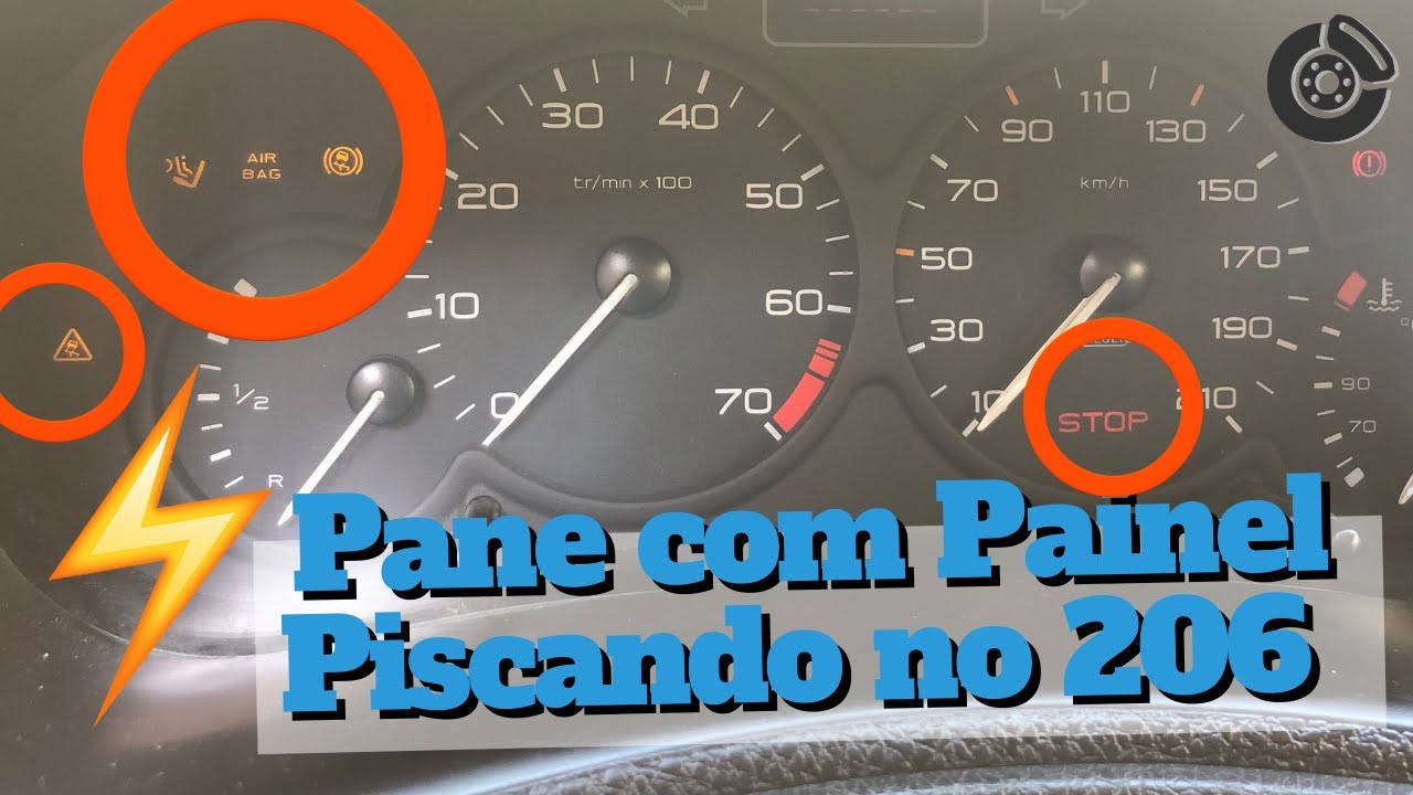 Pane Elétrica no Painel do Peugeot 206 🔋