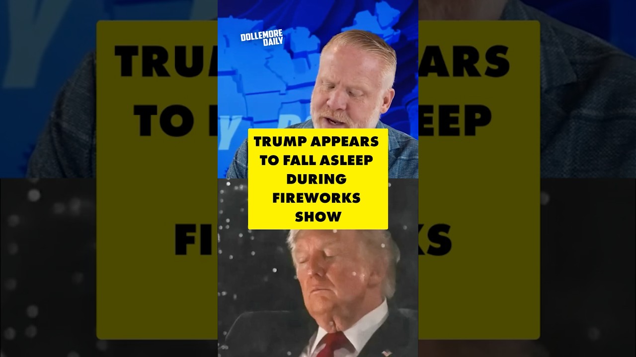 Trump Couldn't Stay Awake for July 4th Fireworks Show #DollemoreDaily #America250 #DonaldTrump