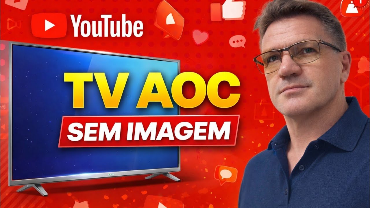 TV  AOC  LE43D1452 tela sem imagem ( Fácil de resolver )