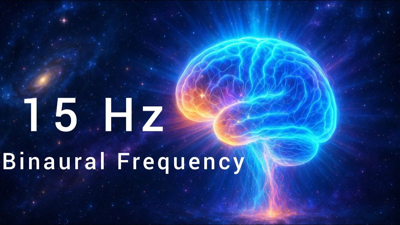 15Hz Binaural Beats | Beta Waves for Energy, Motivation & Focus | 2 Hours Music