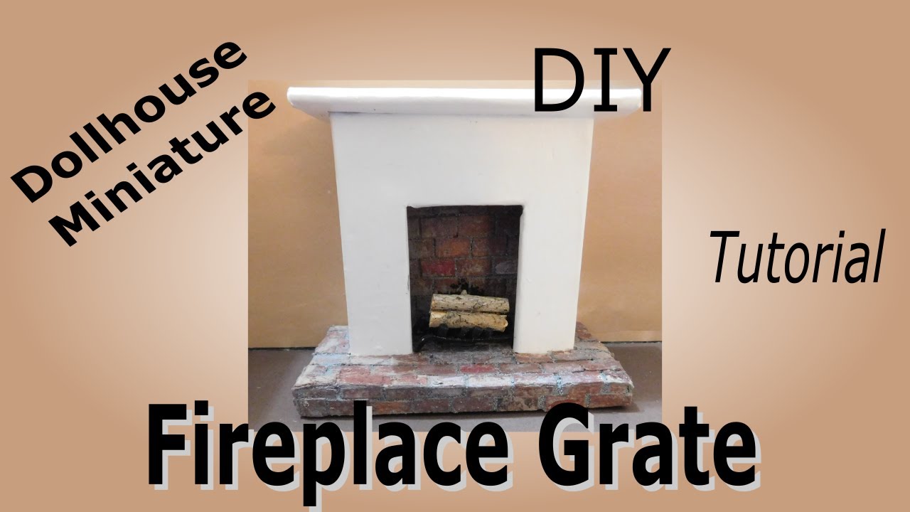 Dollhouse Miniature Fireplace Grate Tutorial