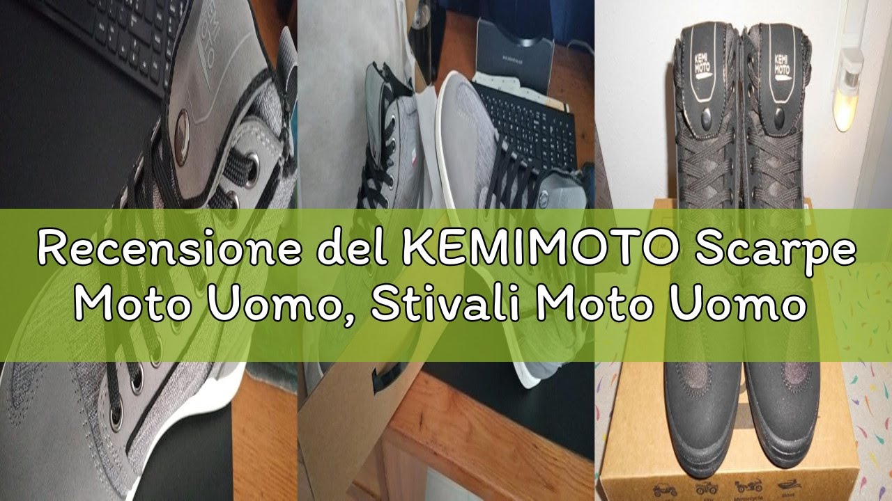 Recensione del KEMIMOTO Scarpe Moto Uomo, Stivali Moto Uomo Casual con Il Cambio Marcia, Scarpe da G