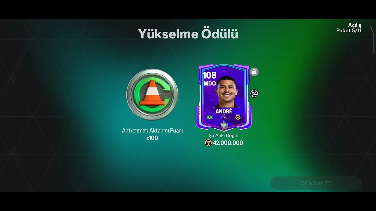 FC MOBİLE OYNADİM MAÇ YAPTIM 