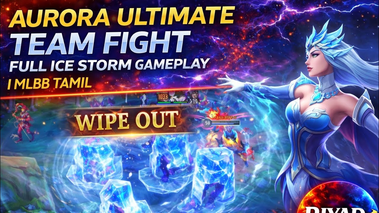 AURORA ICE STORM MASS 🔥❄️ | MLBB TAMIL#mobilelegends 
